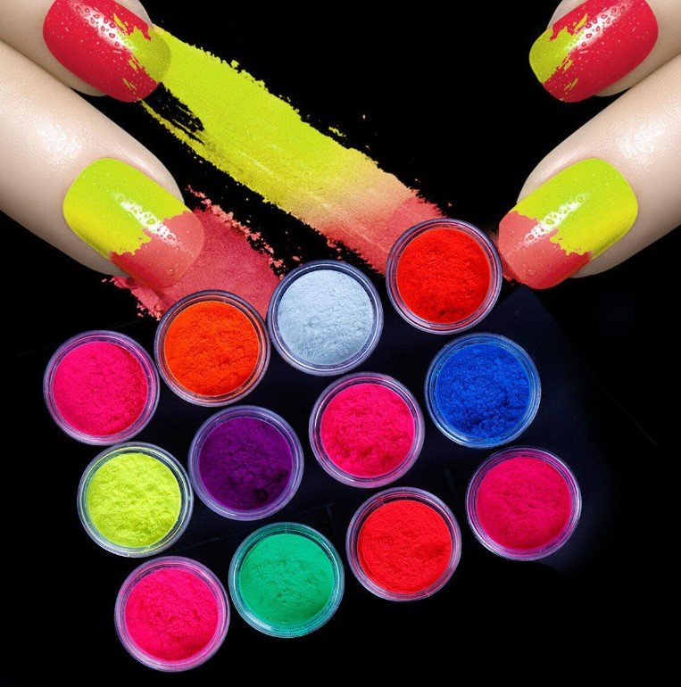 tirnak-neon-toz-susleme-nail-art